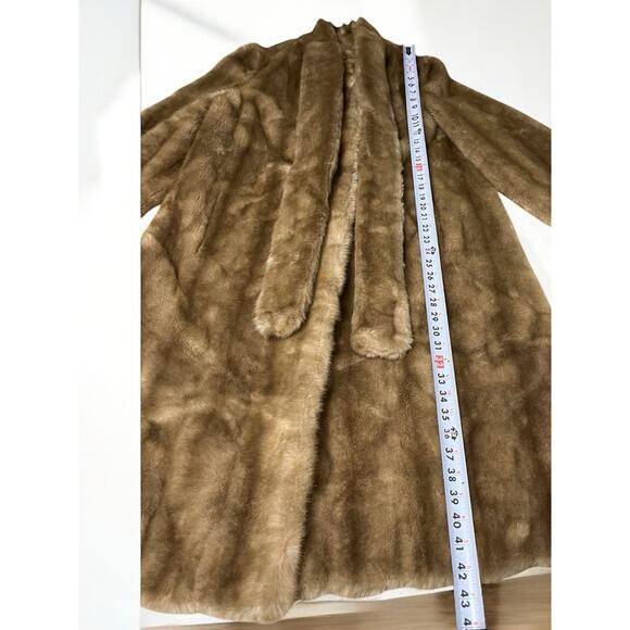 Vintage Women’s 1950’s Tissavel Of France For Country Pacer Faux Fur Coat Size L - Picture 7 of 16